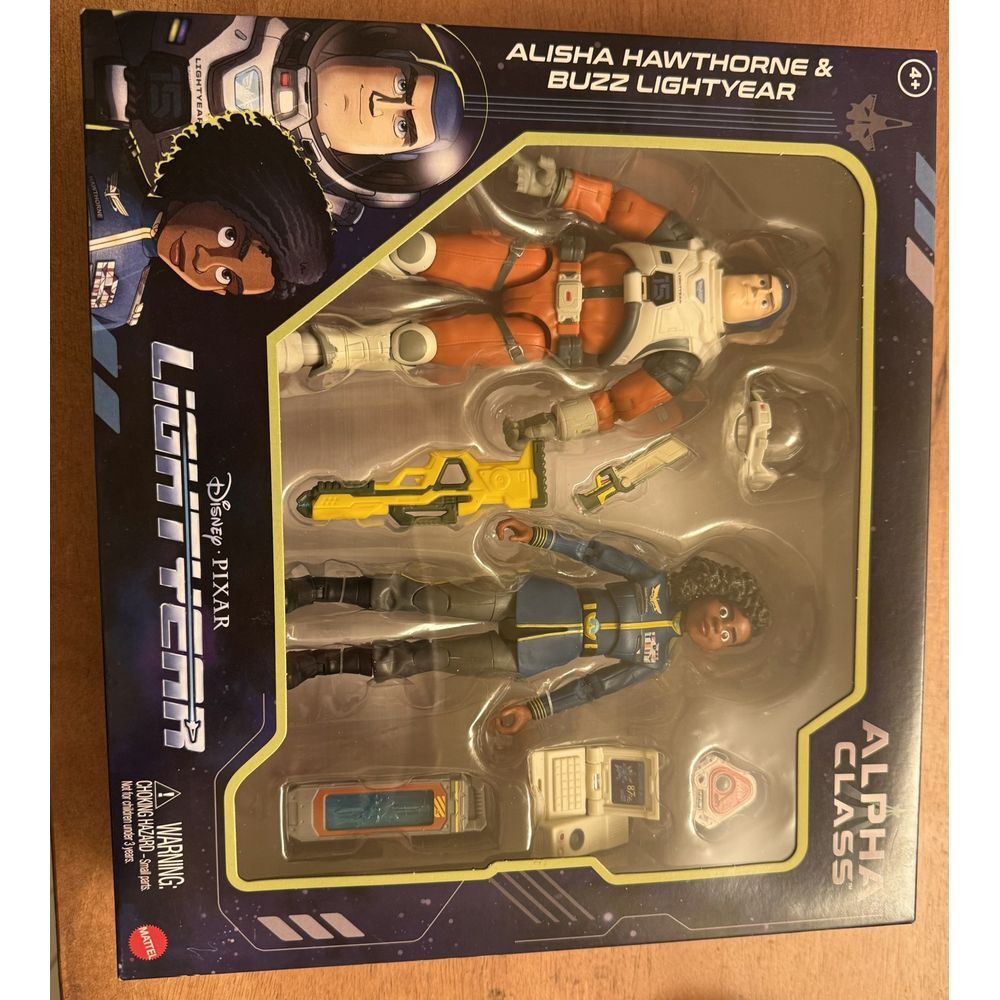 Disney Pixar Lightyear Alpha Class Buzz & Alisha Hawthorne 2 Pack Figure NIB